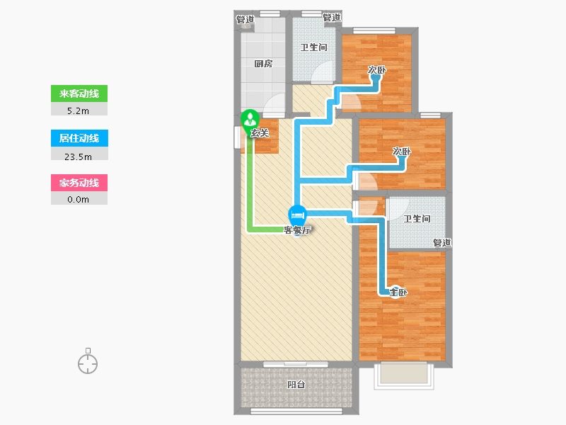 山东省-济宁市-城投锦园-96.15-户型库-动静线