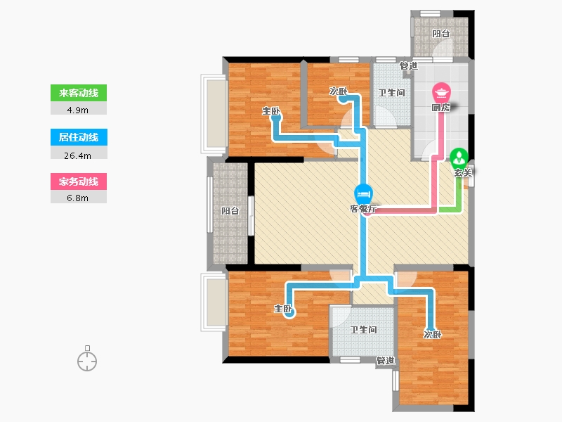 广东省-湛江市-海逸半岛-110.96-户型库-动静线