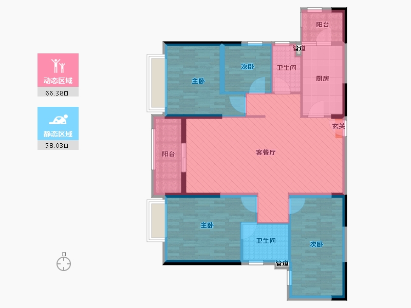 广东省-湛江市-海逸半岛-110.96-户型库-动静分区