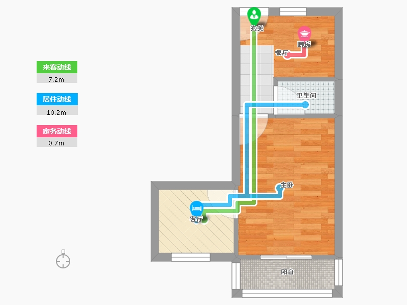 辽宁省-大连市-马栏北街-26.60-户型库-动静线