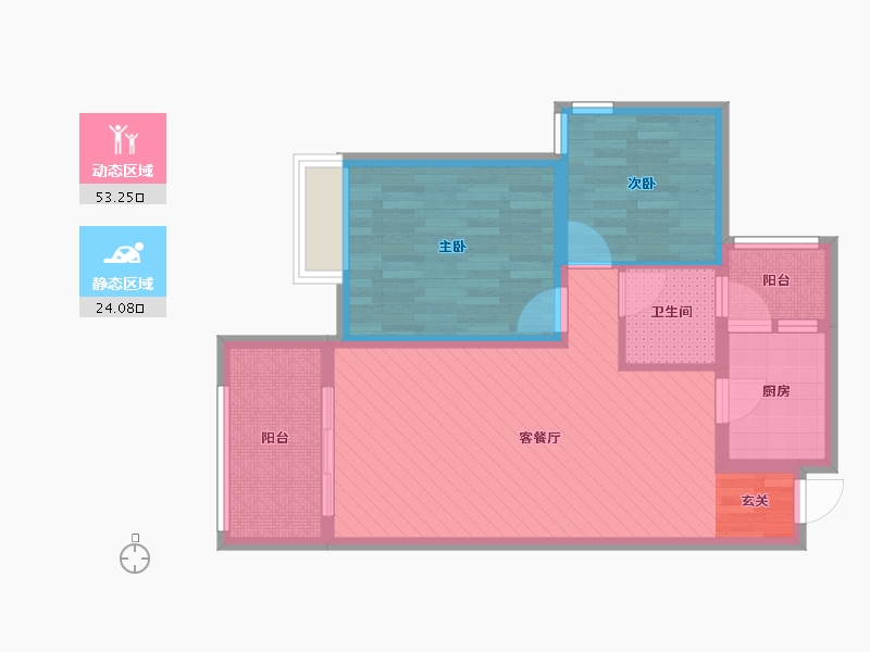 贵州省-黔东南苗族侗族自治州-未来城九栋-67.33-户型库-动静分区