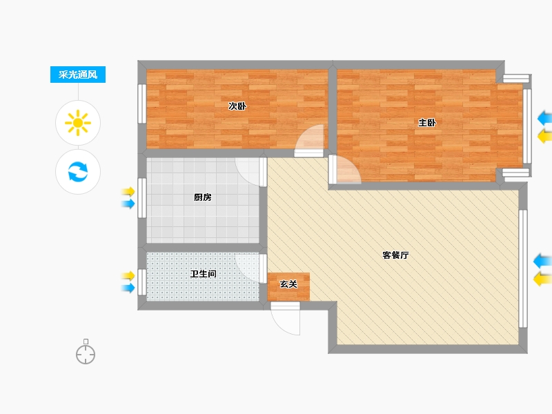 山东省-威海市-四季山庄-77.44-户型库-采光通风