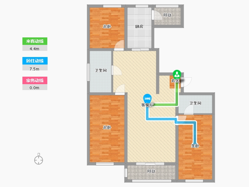 黑龙江省-哈尔滨市-裕赐俯季-117.80-户型库-动静线