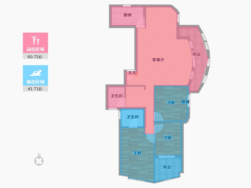 河南省-漯河市-兰乔圣菲-93.02-户型库-动静分区