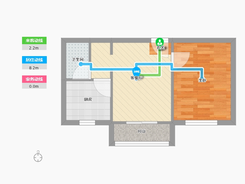 北京-北京市-贵园北里-32.70-户型库-动静线