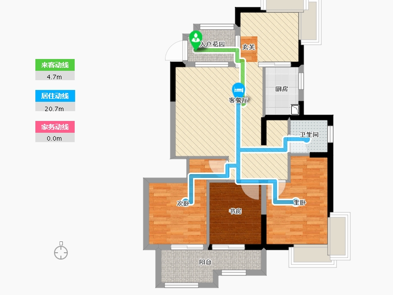 福建省-福州市-三木城c1区-73.57-户型库-动静线