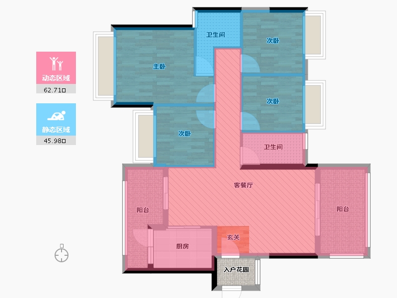 广东省-河源市-中心壹号教育城-97.99-户型库-动静分区