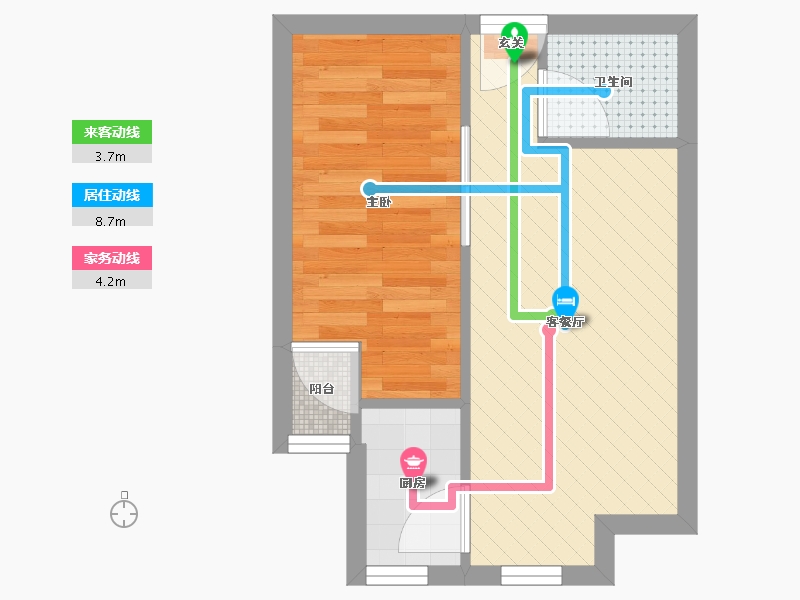 四川省-成都市-西岸蒂景B座-29.94-户型库-动静线