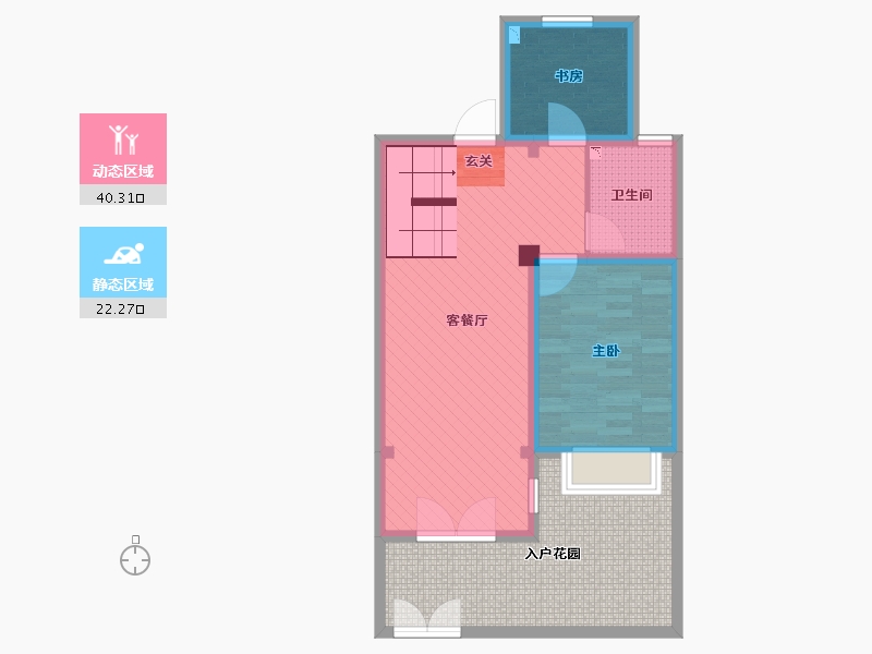 江苏省-苏州市-华德力公园壹号(在建）-73.81-户型库-动静分区