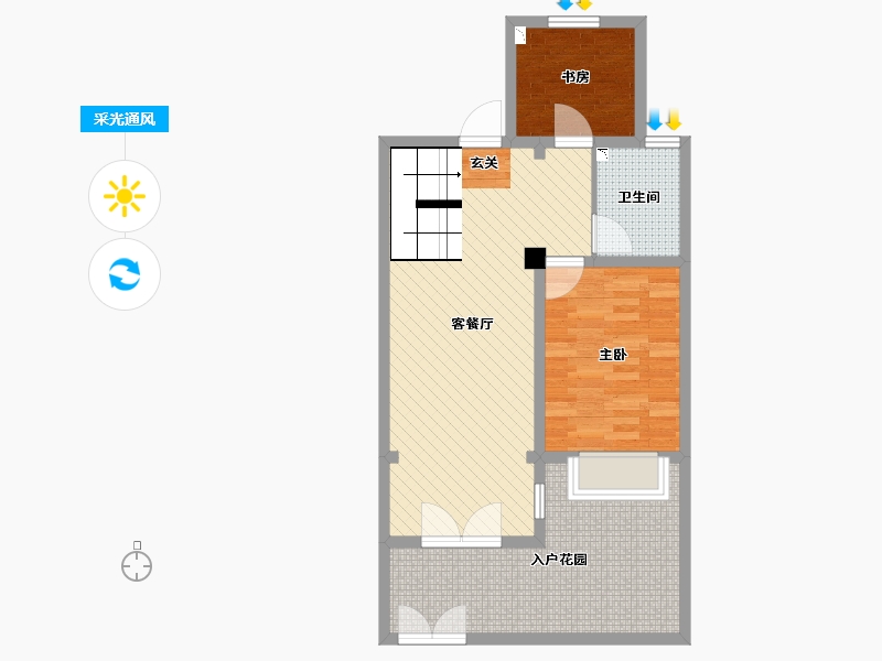 江苏省-苏州市-华德力公园壹号(在建）-73.81-户型库-采光通风