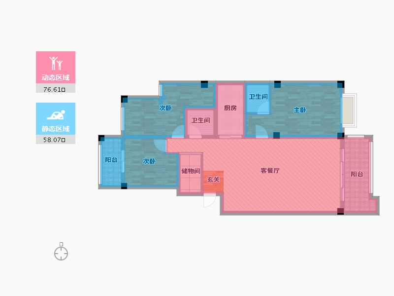 广西壮族自治区-南宁市-澳洲丽园-118.21-户型库-动静分区