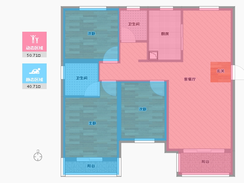 河北省-保定市-中天新郡-79.93-户型库-动静分区