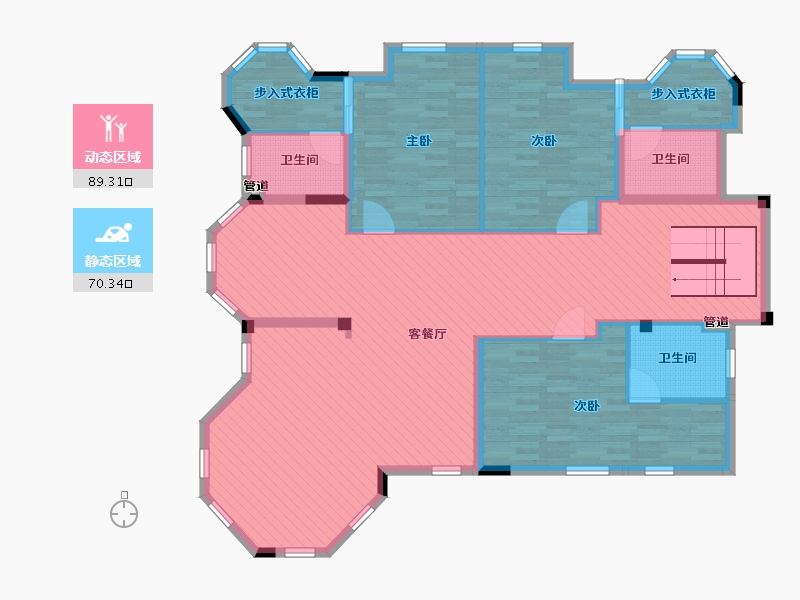 广东省-广州市-琶洲一号-145.00-户型库-动静分区