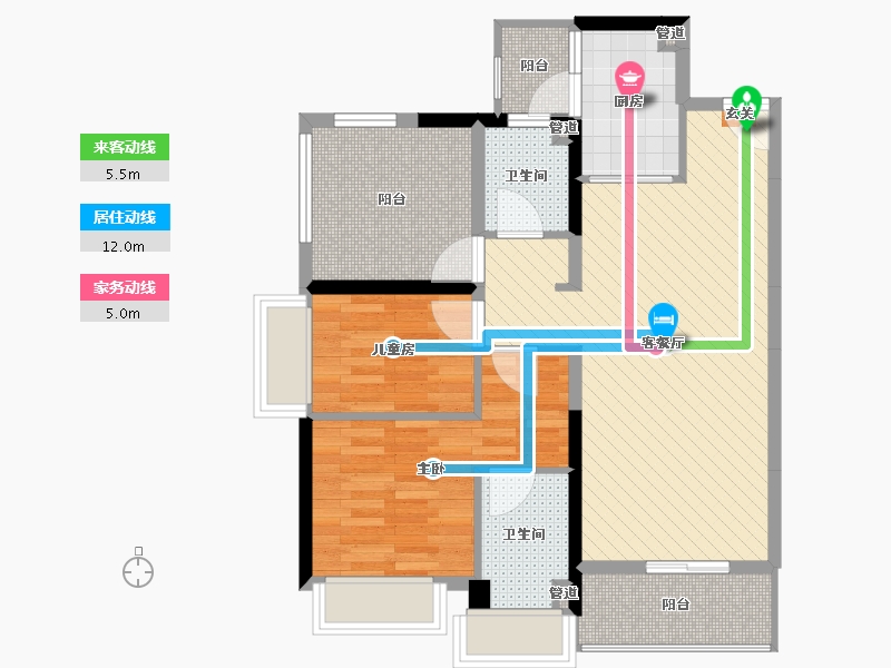 广东省-清远市-山湖城-75.59-户型库-动静线