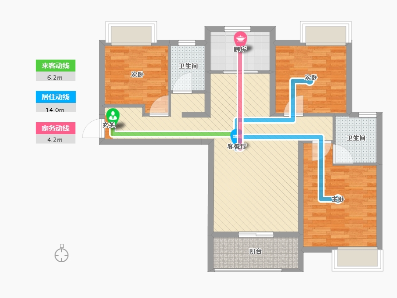 湖北省-荆门市-华夏福庭-79.99-户型库-动静线