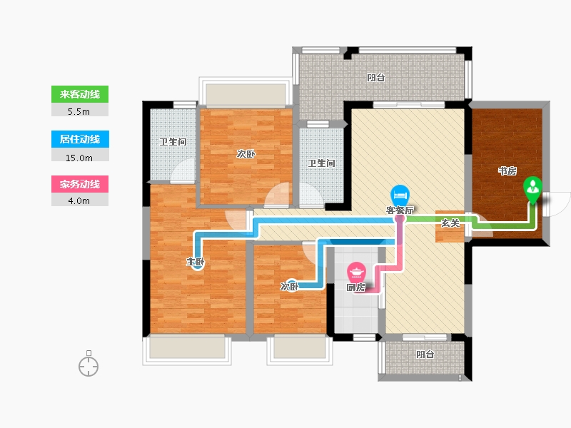 广西壮族自治区-南宁市-横县太阳城-103.85-户型库-动静线