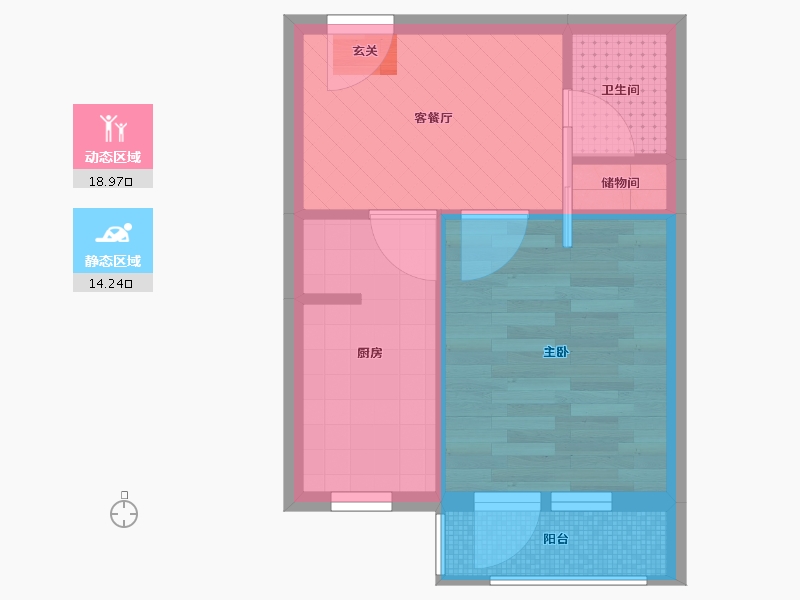 北京-北京市-康家园小区-28.44-户型库-动静分区