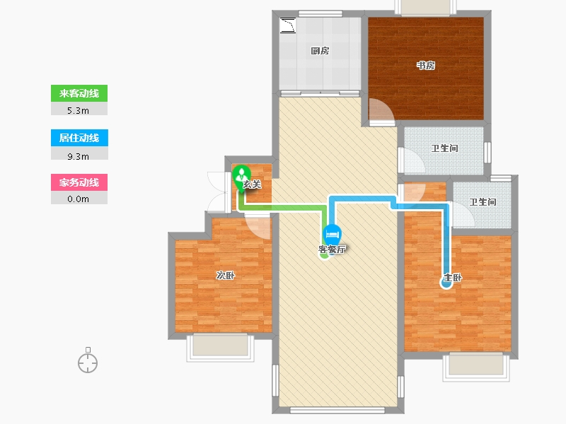 江苏省-盐城市-润洋壹品-120.00-户型库-动静线