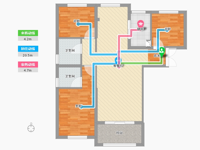 江苏省-徐州市-群冠名苑-79.00-户型库-动静线