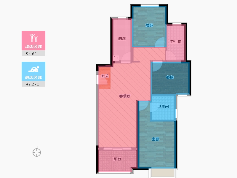 江西省-赣州市-新力-85.24-户型库-动静分区