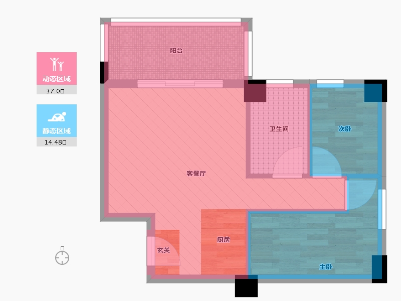 福建省-莆田市-信辉-44.95-户型库-动静分区