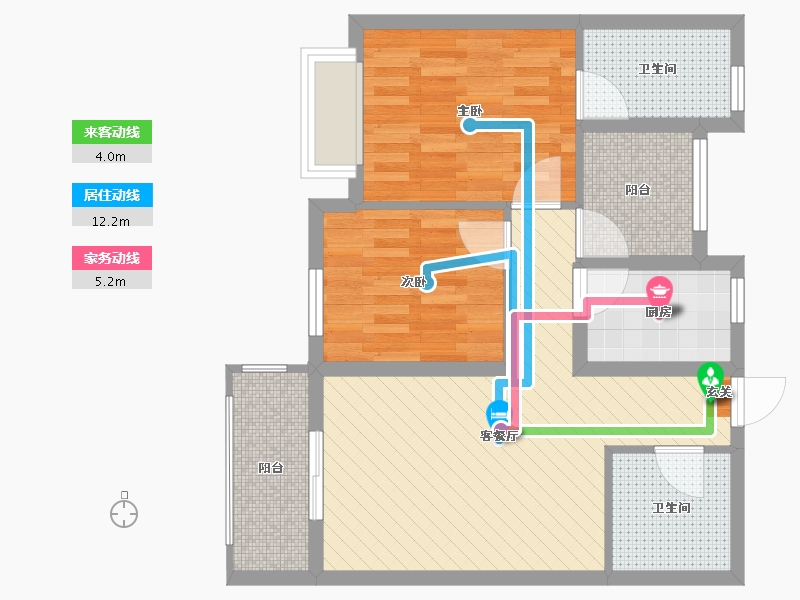 浙江省-金华市-欧源晓郡-63.38-户型库-动静线