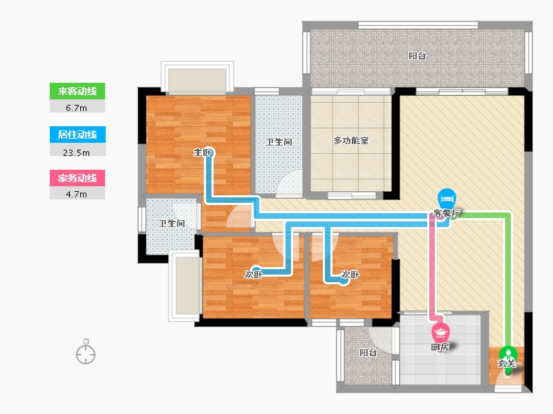 广西壮族自治区-梧州市-碧水广场-98.63-户型库-动静线