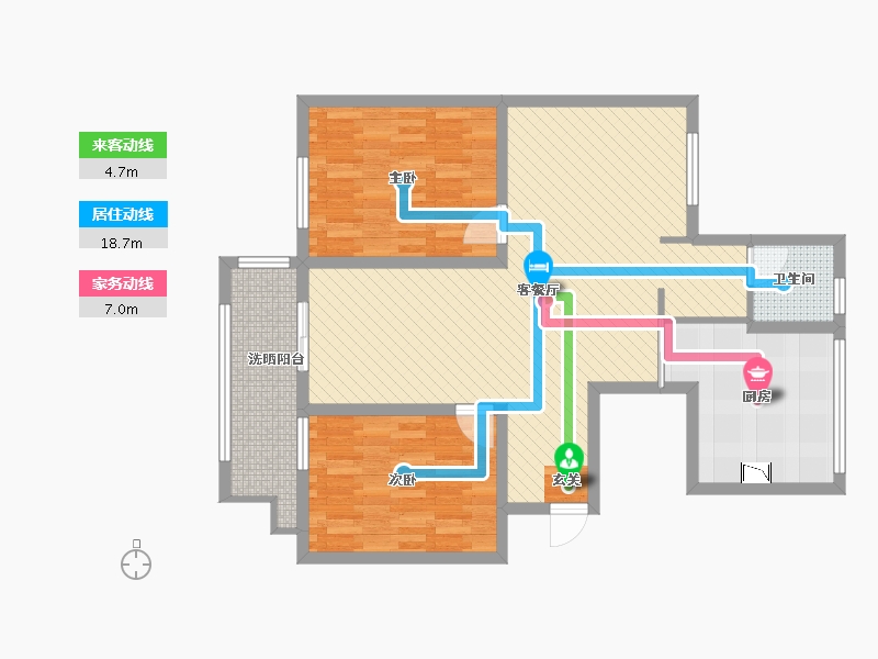 江苏省-南通市-外滩北苑-94.07-户型库-动静线