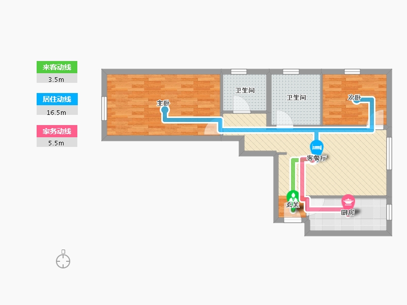 北京-北京市-建工双合家园-64.29-户型库-动静线