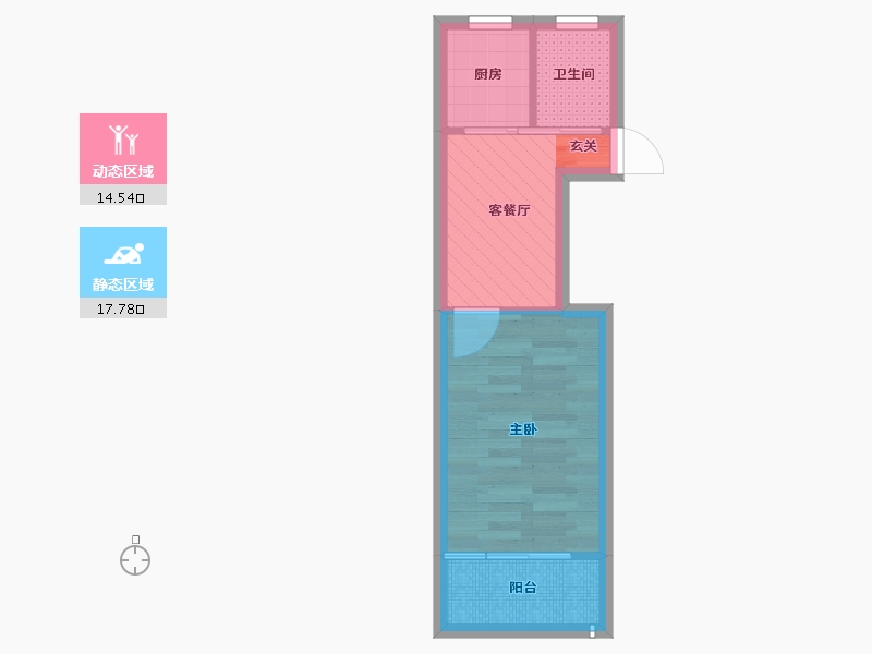 上海-上海市-阳曲路75弄-27.60-户型库-动静分区