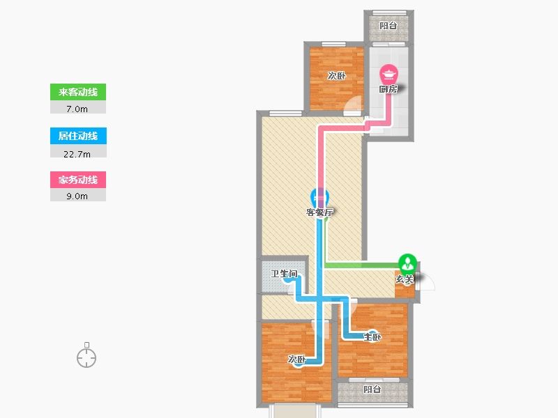 山西省-吕梁市-蔚汾新天地-94.12-户型库-动静线