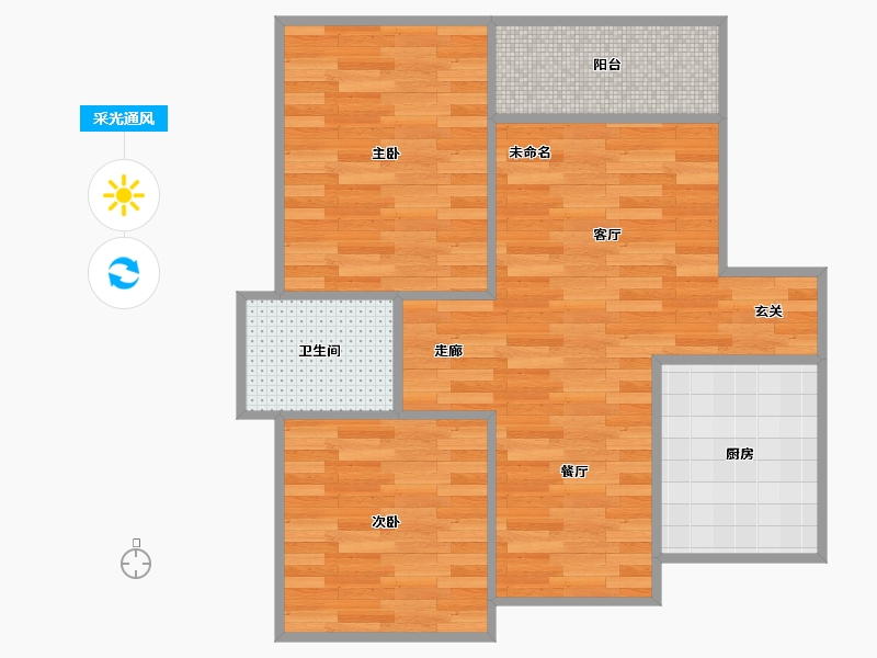 山东省-青岛市-625-57.02-户型库-采光通风