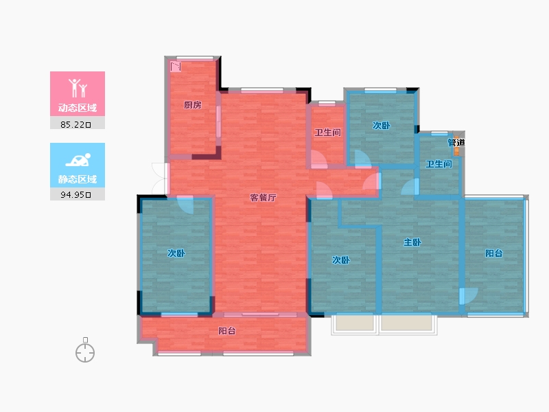 山东省-临沂市-郯城县郯国故城-161.84-户型库-动静分区