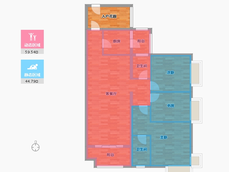 湖南省-郴州市-华盛世纪新城-101.24-户型库-动静分区