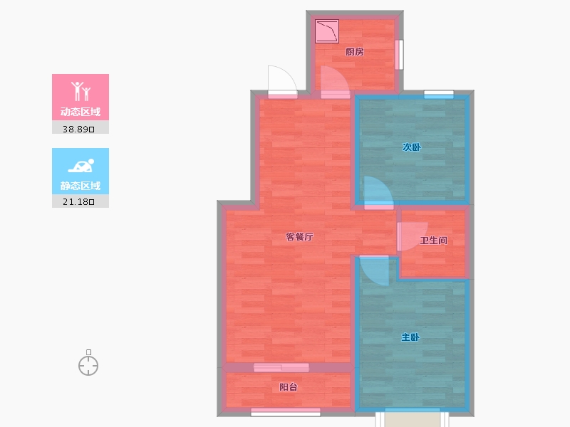 河北省-石家庄市-融创臻园壹号-52.37-户型库-动静分区