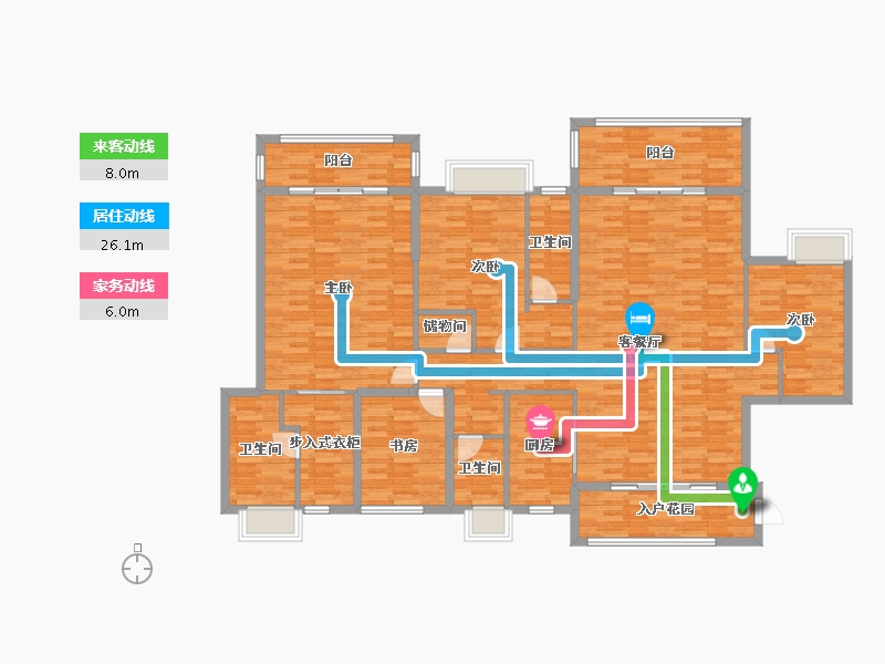 广东省-广州市-广州星河丹堤-176.04-户型库-动静线