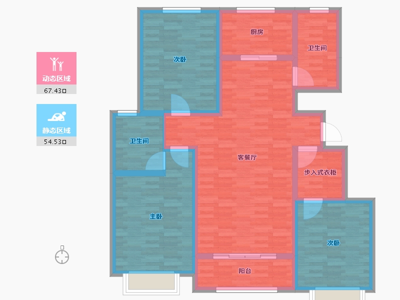 河北省-邢台市-天地翰林学府-109.00-户型库-动静分区