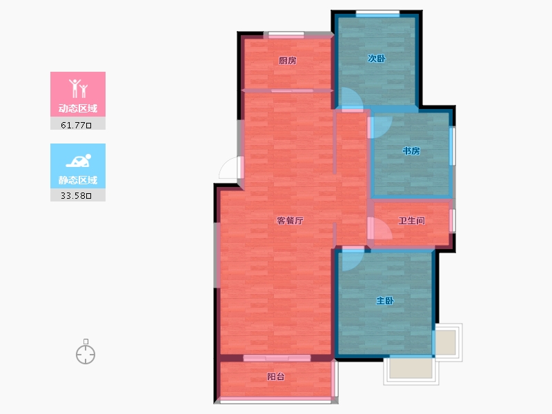 山东省-临沂市-浮来春公馆-85.31-户型库-动静分区