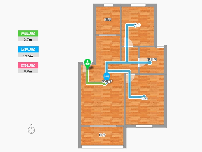 江苏省-苏州市-满庭芳-69.48-户型库-动静线