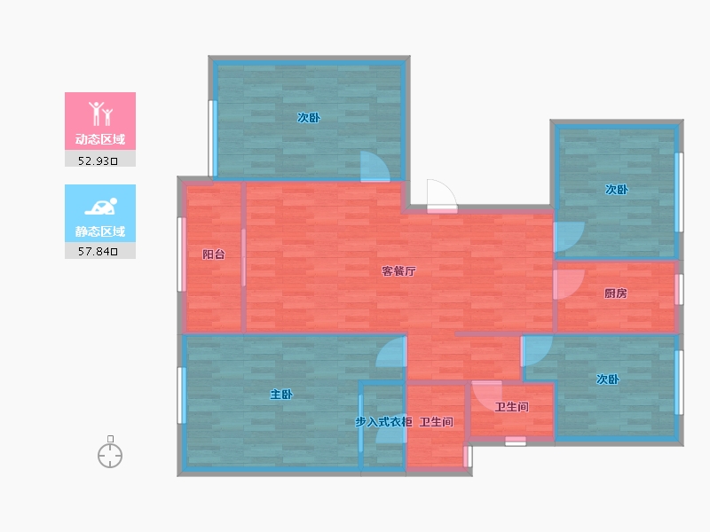 山东省-烟台市-臻悦府-101.02-户型库-动静分区