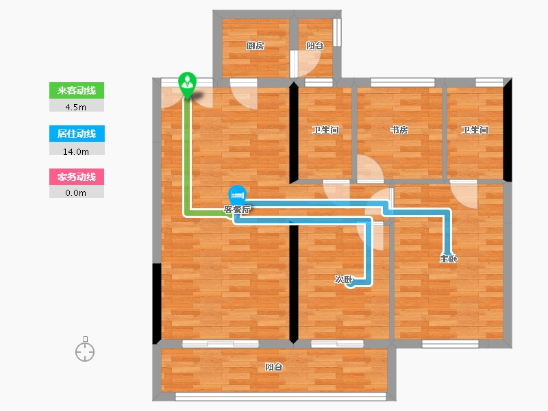 贵州省-贵阳市-广大城-82.36-户型库-动静线