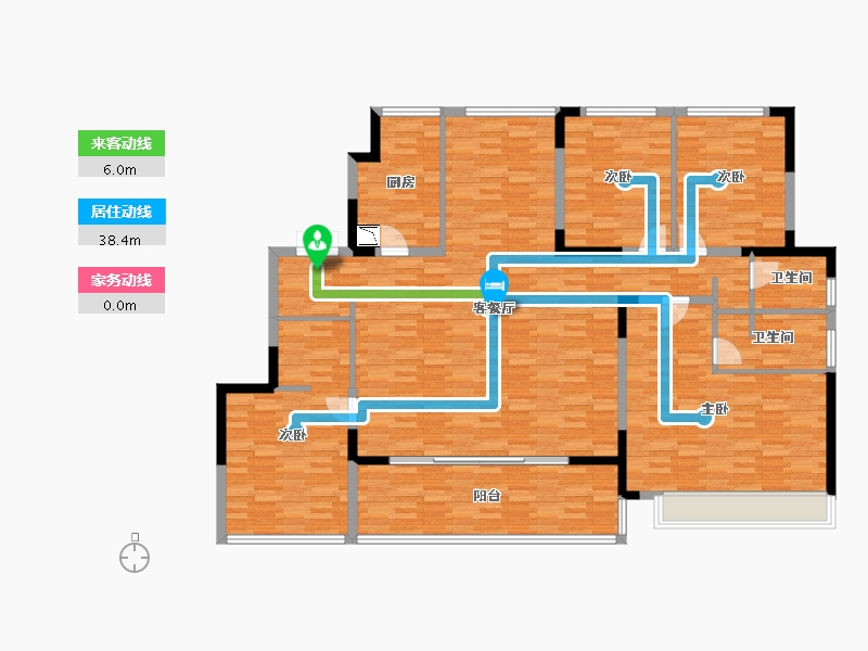 江苏省-苏州市-九龙仓逅湾花园-167.57-户型库-动静线