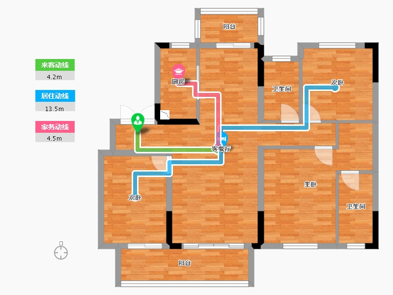 湖北省-宜昌市-融创学府壹号-97.53-户型库-动静线