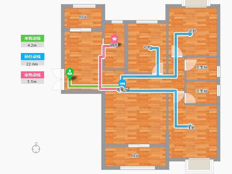 福建省-泉州市-富临国际-91.91-户型库-动静线