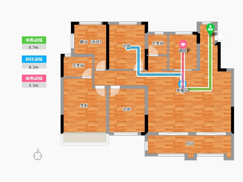 河南省-驻马店市-蓝天英伦小镇-120.12-户型库-动静线