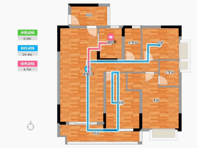 浙江省-杭州市-近江三园-106.78-户型库-动静线