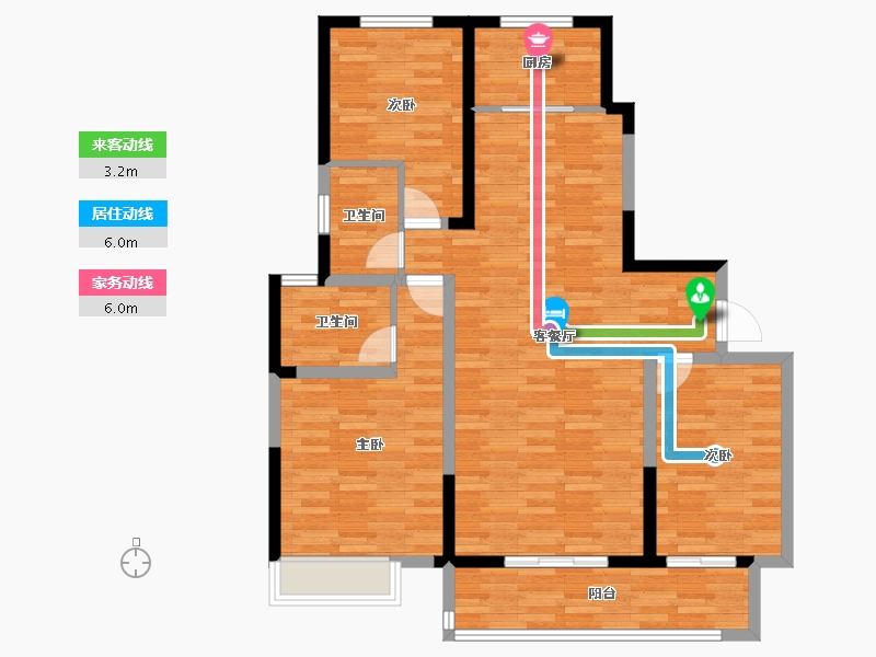 河南省-新乡市-延津建业春天里-101.50-户型库-动静线