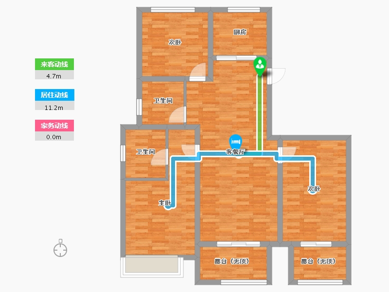 安徽省-亳州市-金色名城-97.89-户型库-动静线