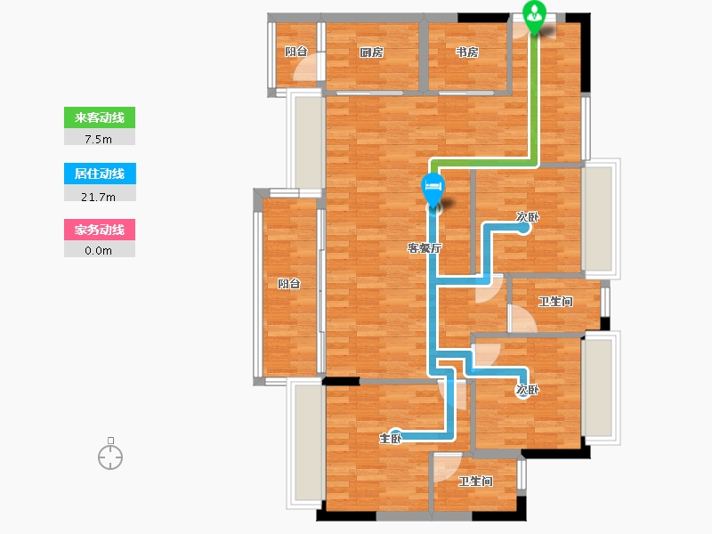 广东省-肇庆市-景峰家园-99.51-户型库-动静线