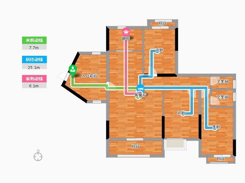 广东省-江门市-翡翠明珠-108.18-户型库-动静线